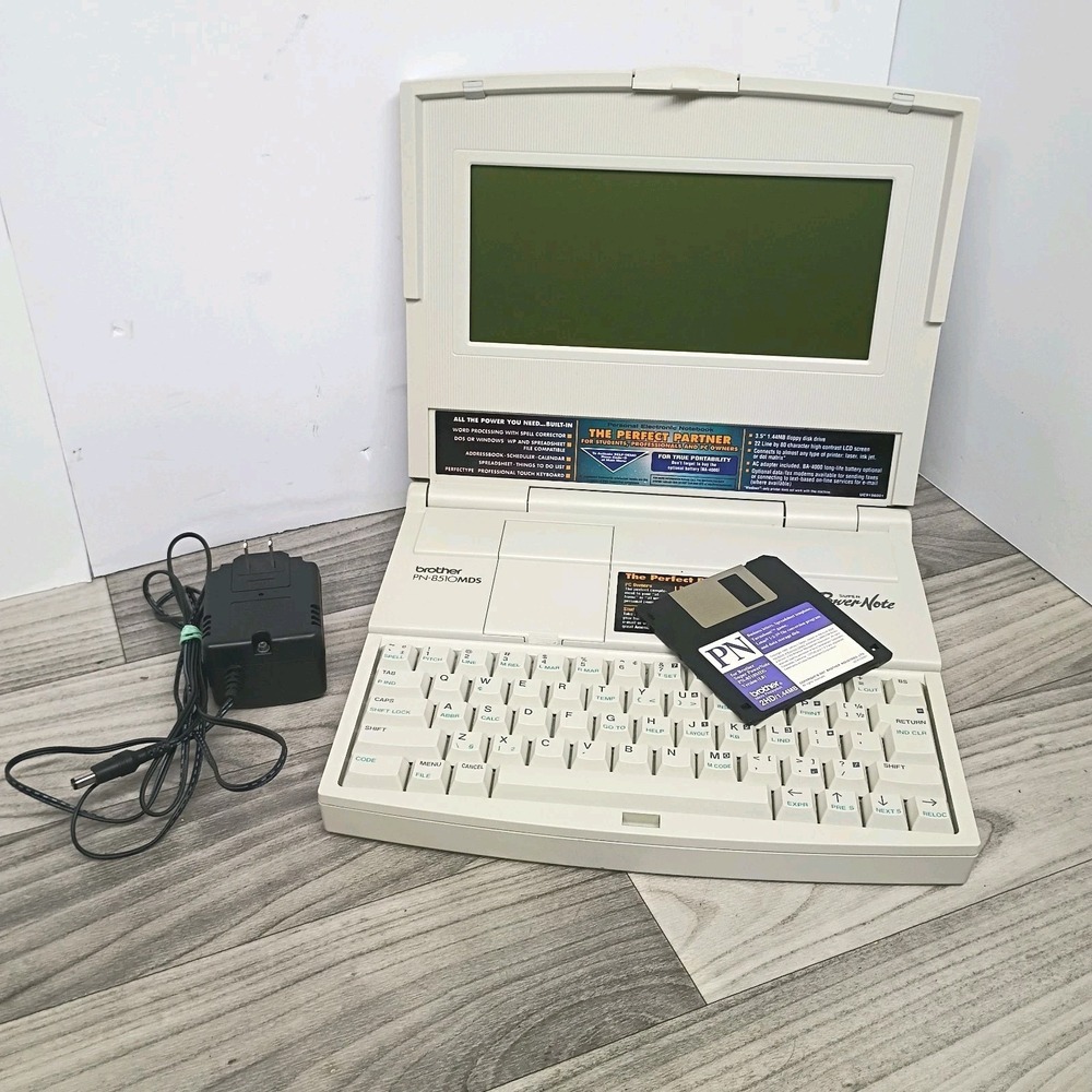 Brother Super Power Note Word Processor Tablet PN-8510MDS Tested And Working